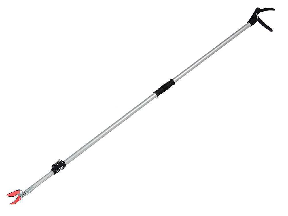Ausonia - Forbice Da Potatura Ad Asta Telescopica Estendibile Da 192 A 302 Cm - Con Seghetto - immagine 6
