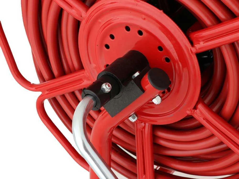 Avvolgitubo Irrorazione Petalo Tubo 100 Mt - 20 Bar - Con Lancia A Leva In Ottone - immagine 6