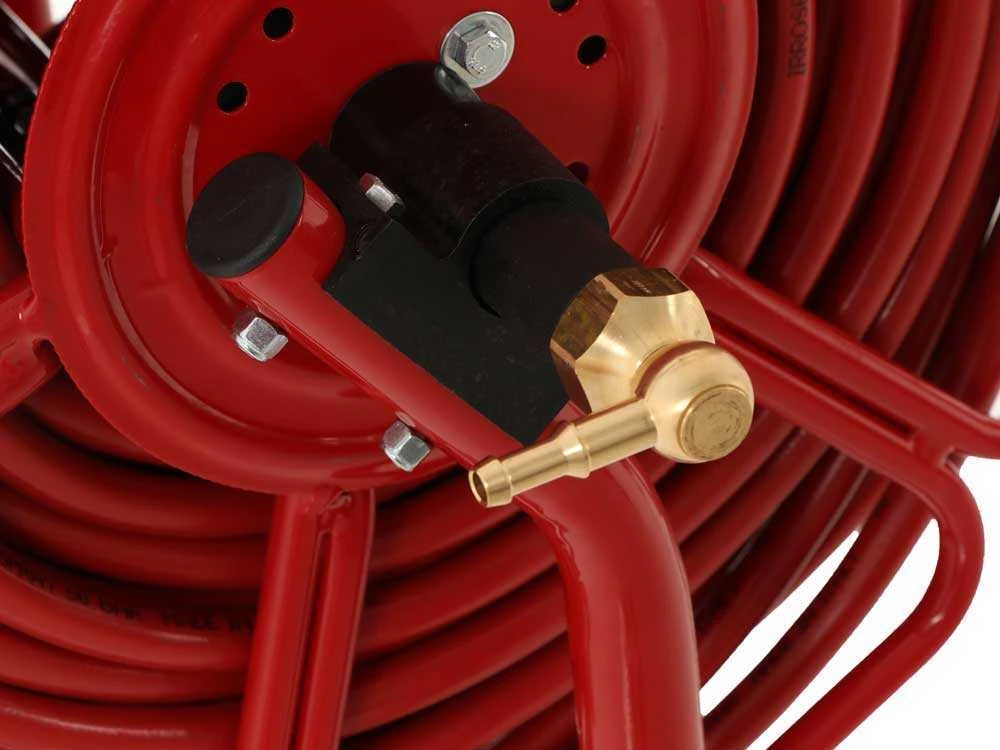 Avvolgitubo Irrorazione Petalo Tubo 100 Mt - 20 Bar - Con Lancia A Leva In Ottone - immagine 5