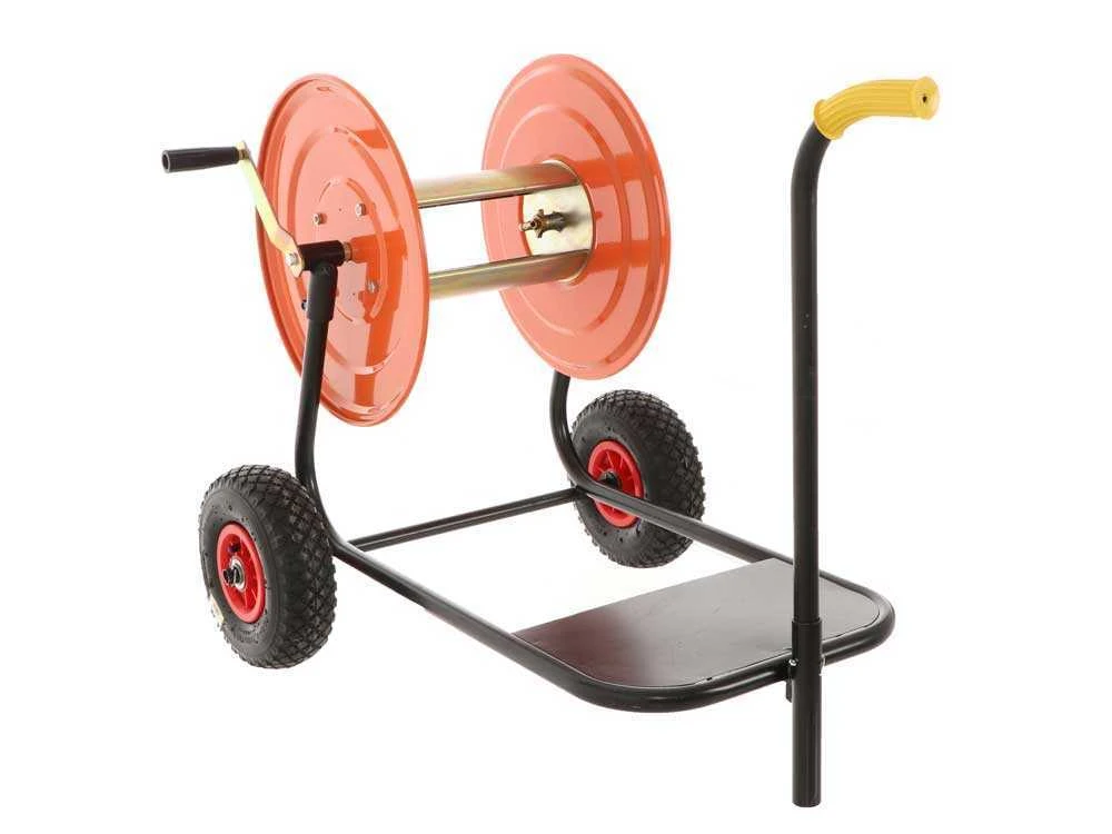 Avvolgitubo Irrorazione - Vernice Epossidica - Con Carrello - Tubo 100 Mt - 20 Bar - Con Lancia A Leva In Ottone - immagine 3