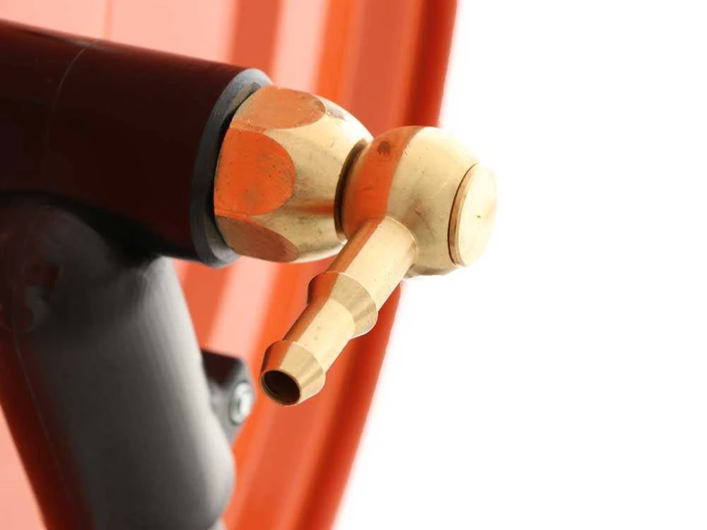 Avvolgitubo Irrorazione - Vernice Epossidica - Con Carrello - Tubo 100 Mt - 20 Bar - Con Lancia A Leva In Ottone - immagine 7