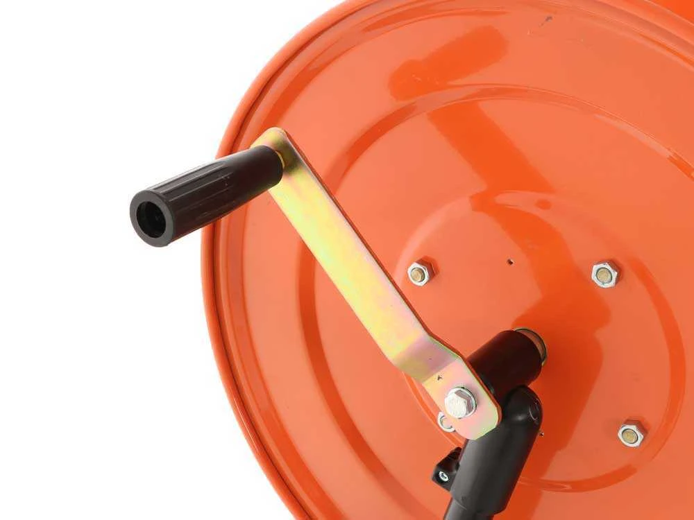 Avvolgitubo Irrorazione - Vernice Epossidica - Con Carrello - Tubo 100 Mt - 20 Bar - Con Lancia A Leva In Ottone - immagine 8