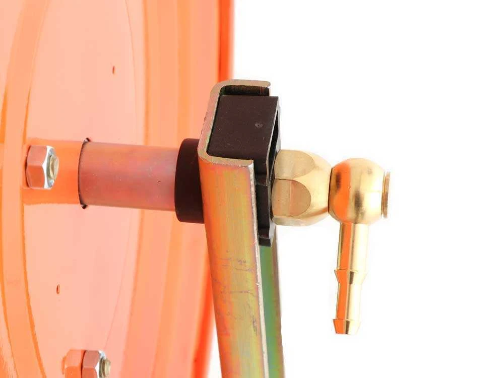 Avvolgitubo Irrorazione Zincato Tubo 100 Mt - 20 Bar - Con Lancia A Leva In Ottone - immagine 7