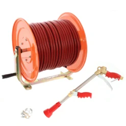 Avvolgitubo Irrorazione Zincato Tubo 100 Mt - 40 Bar Lancia Mitra Professional Altifusti