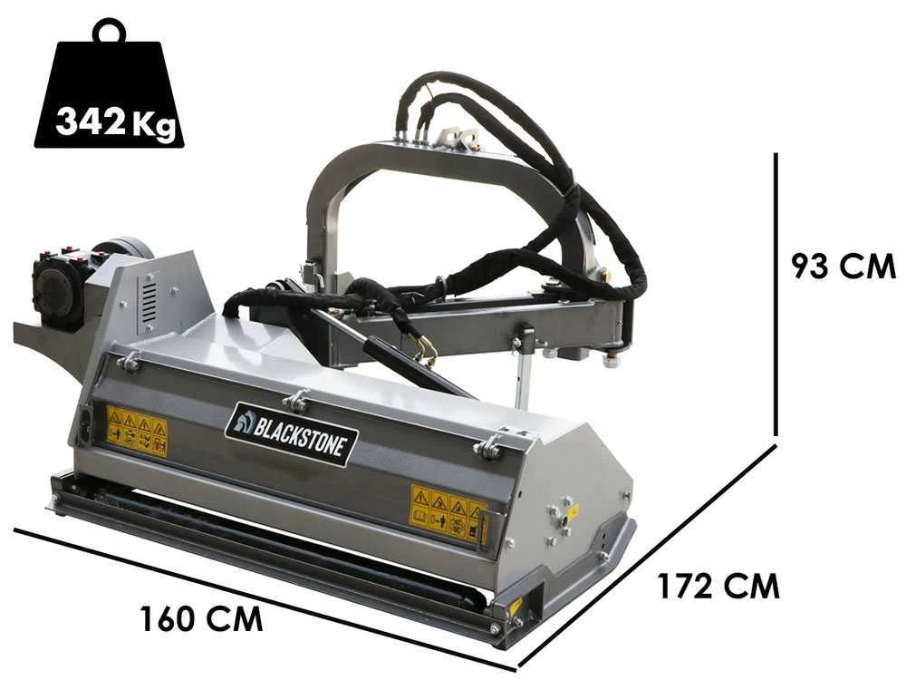 BlackStone BVM 100 M - Trincia Argini Laterale Per Trattore - Serie Media - immagine 2