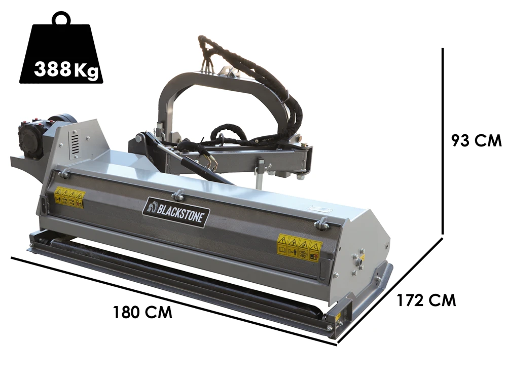BlackStone BVM 140 M - Trincia Argini Laterale Per Trattore - Serie Media - immagine 2