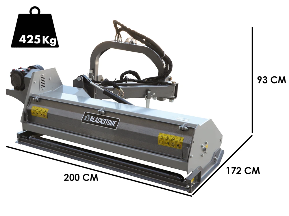 BlackStone BVM 160 M - Trincia Argini Laterale Per Trattore - Serie Media - immagine 2