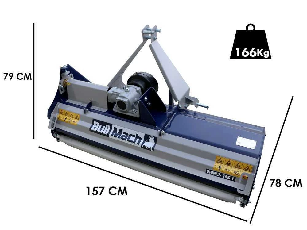 BullMach Ermes 145 F - Trinciaerba Per Trattore - Serie Leggera - immagine 2