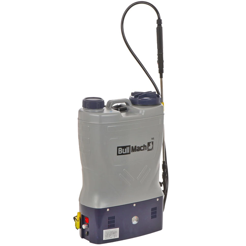 BullMach Pandora 16E LA - Pompa Irroratrice A Spalla Elettrica A Batteria - 12V 8Ah