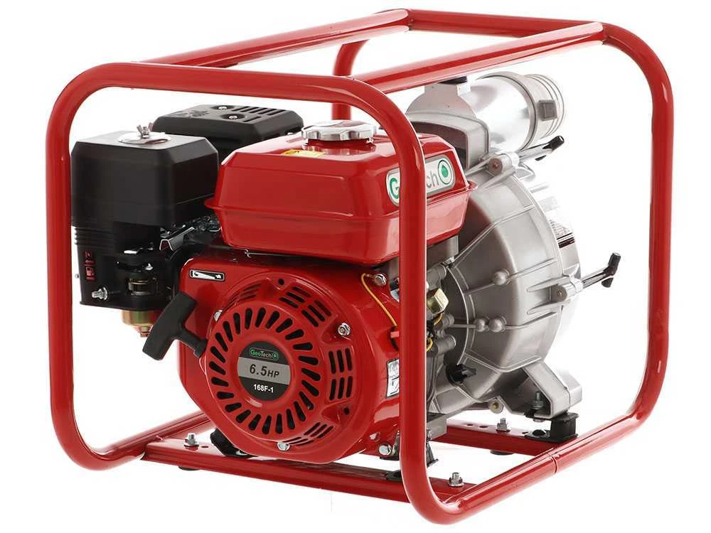 Motopompa A Scoppio GeoTech LTP80 Per Acque Nere Sporche Con Raccordi Da 80 Mm - immagine 7