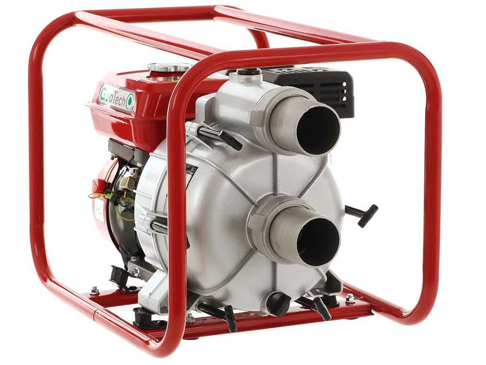 Motopompa A Scoppio GeoTech LTP80 Per Acque Nere Sporche Con Raccordi Da 80 Mm - immagine 5