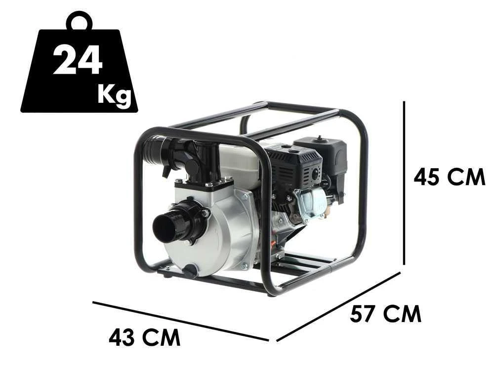 Motopompa A Scoppio Greenbay GB-WP 80 - Con Raccordi Da 80 Mm - immagine 3