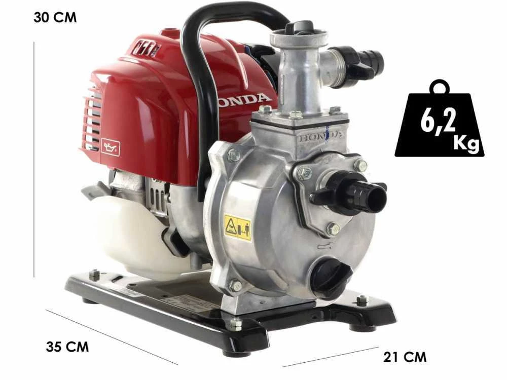 Motopompa Autoadescante A Scoppio Honda WX10T Raccordi Da 25 Mm - immagine 3