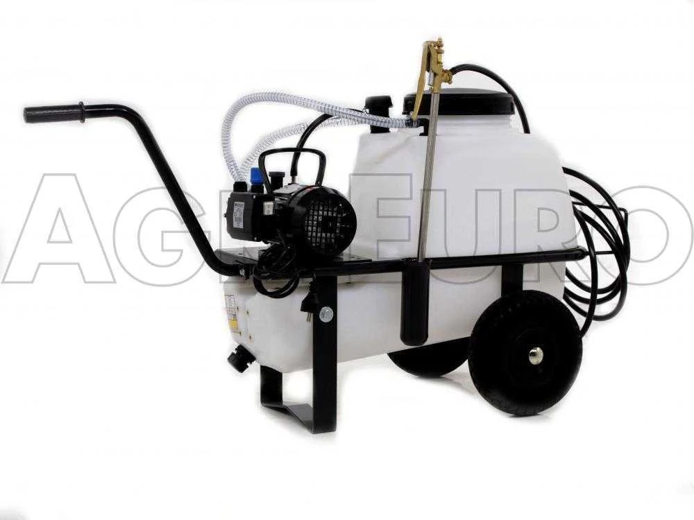 Motopompa Irrorazione Comet MC 18 - Motore Elettrico Monofase Su Carrello Serbatoio 50 Lt - immagine 5