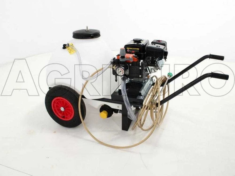 Motopompa Irrorazione Comet MP 30 - Loncin G 200 F Su Carrello Serbatoio 120 Lt Con Gancio - immagine 2