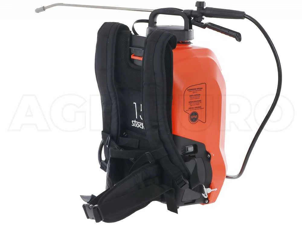 Pompa Irroratrice A Spalla Stocker Ergo 15 - Batteria A Litio 15 Litri - 5 Bar - immagine 12