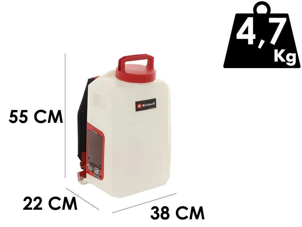 Pompa Irroratrice A Zaino A Batteria Einhell GE-WS 18/150 Li- 18V - 2.5Ah - Serbatoio Da 17 L - immagine 3
