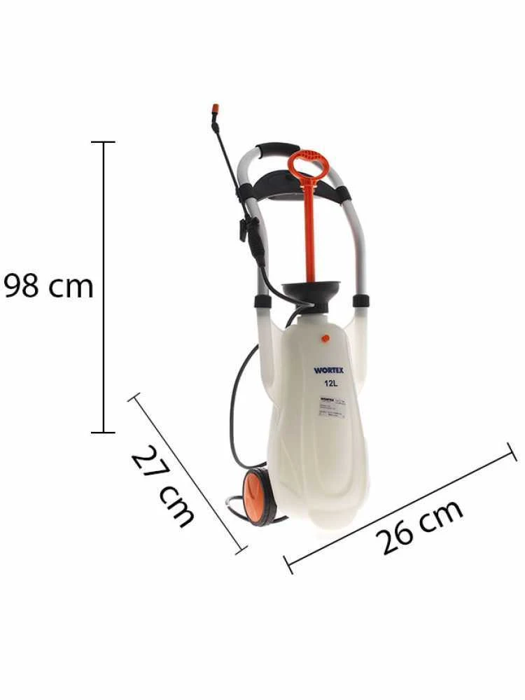 Pompa Irroratrice Manuale Wortex T12-M - Pompa A Trolley - Serbatoio Da 12 Litri - immagine 11