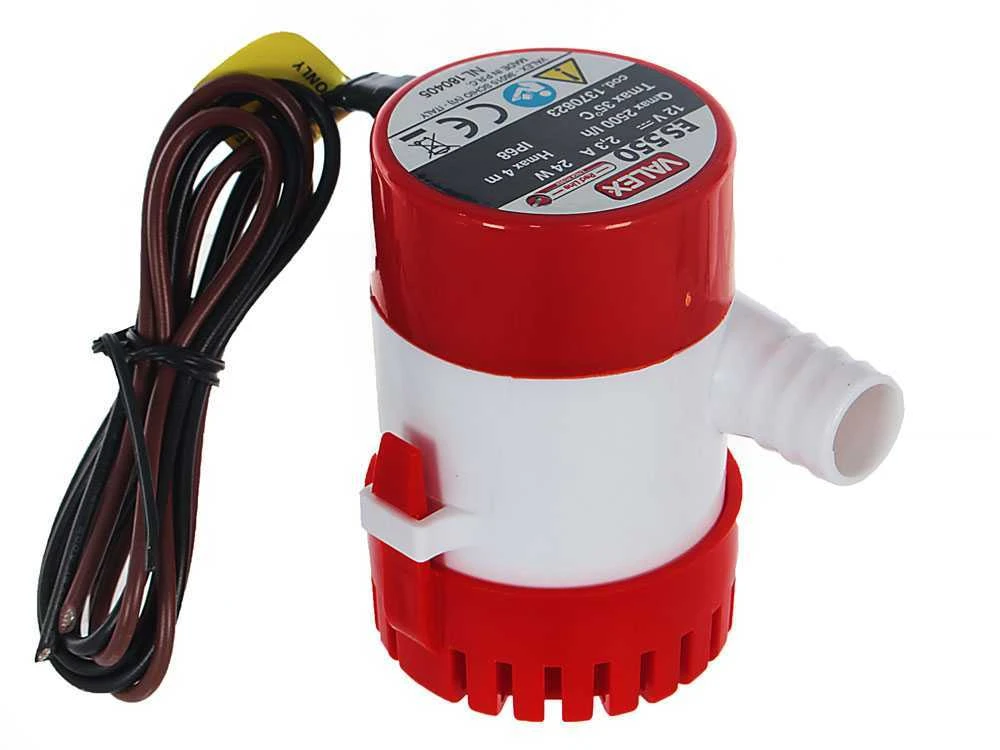 Pompa Sommersa Elettrica Per Acque Chiare Valex ES550 - Elettropompa Sommergibile 12V - 0,3Kg - immagine 2