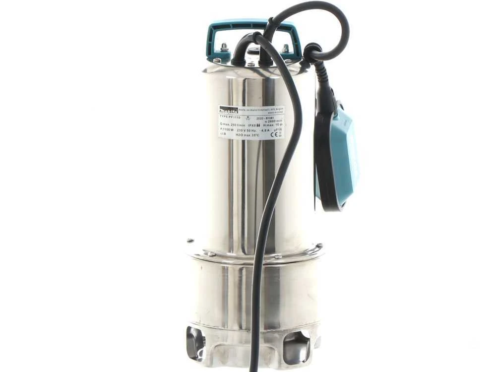 Pompa Sommersa Elettrica Per Acque Scure Makita PF1110 - Elettropompa Da 1100 Watt - immagine 17