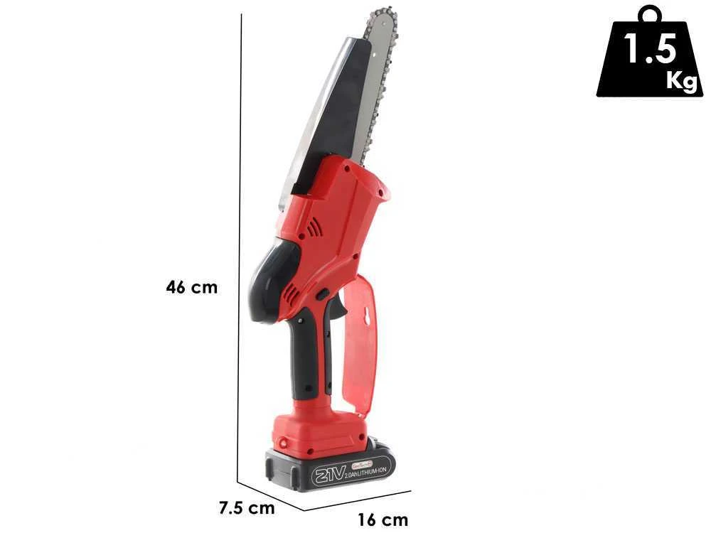 Potatore Manuale A Batteria GeoTech PRO GT-CP 125C - Batteria 21V 2Ah - immagine 3