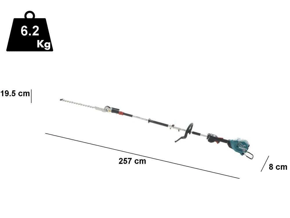 Tagliasiepi A Batteria Multifunzione Makita UX01GZ- 40V 2.5Ah - immagine 3