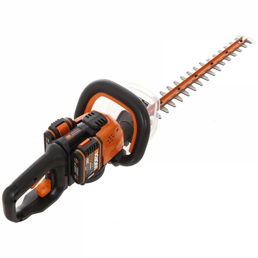 Tagliasiepi Elettrico A Batteria Worx WG284E.1 - 2 Batterie 2x20V 2Ah - Lama 60 Cm In Acciaio
