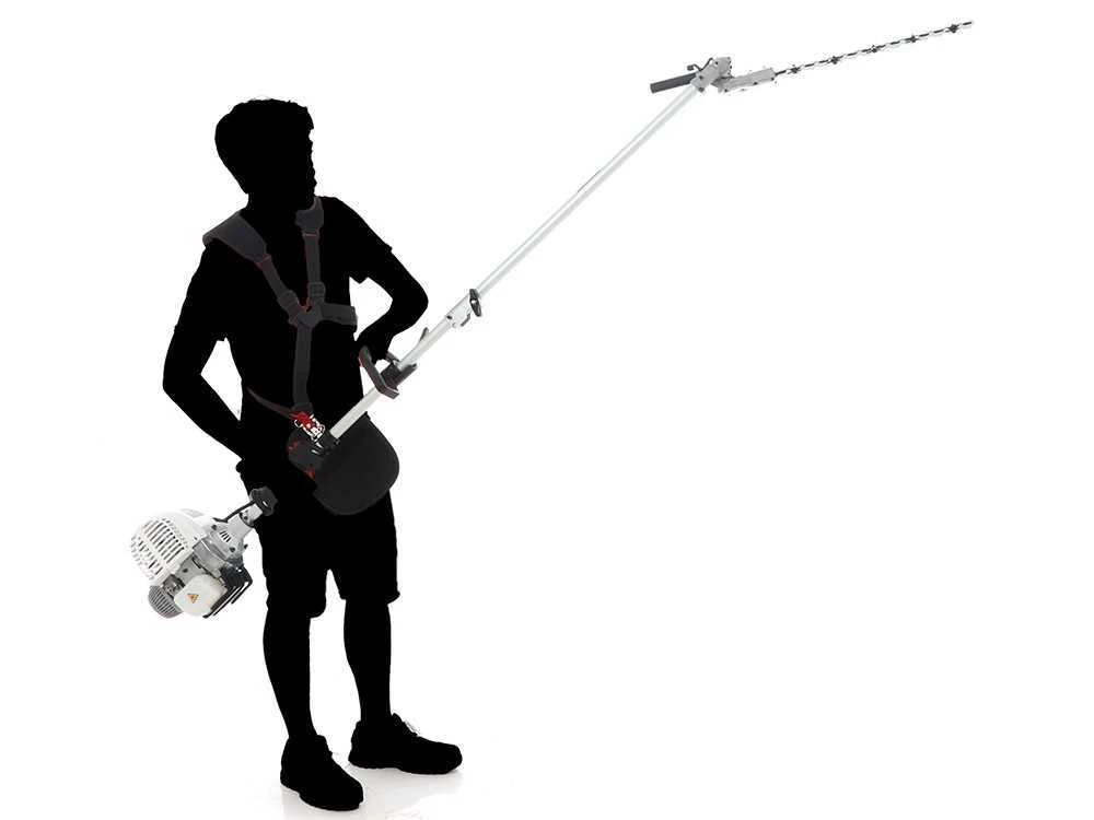 Tagliasiepi Su Asta Di Prolunga A Scoppio Blackstone BC4S 320 L - Motore 31cc 4 Tempi A Benzina - Multifunzione - immagine 12