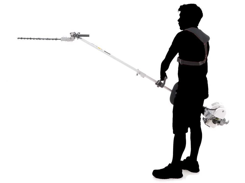 Tagliasiepi Su Asta Di Prolunga A Scoppio Blackstone BC4S 320 L - Motore 31cc 4 Tempi A Benzina - Multifunzione - immagine 11