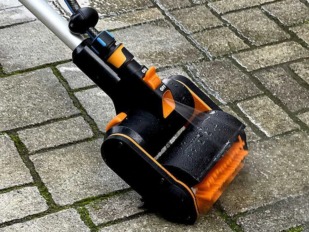 Worx WG441E - Pulitore Per Esterni A Batteria - Batteria Da 20V - 4Ah - 2 Spazzole Incluse - immagine 4